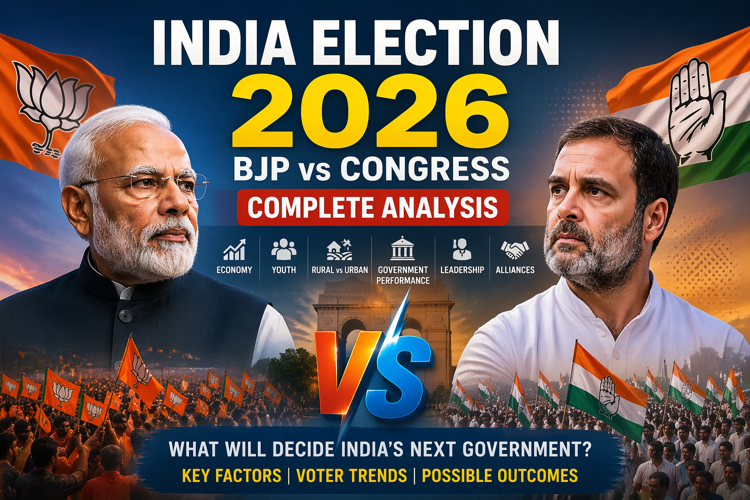 BJP vs Congress 2026: What Will Shape India’s Next Election